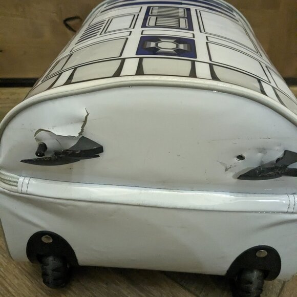 Disney Store Star Wars R2D2 Rolling Suitcase Luggage With Light And Sounds WORKS - Picture 12 of 15
